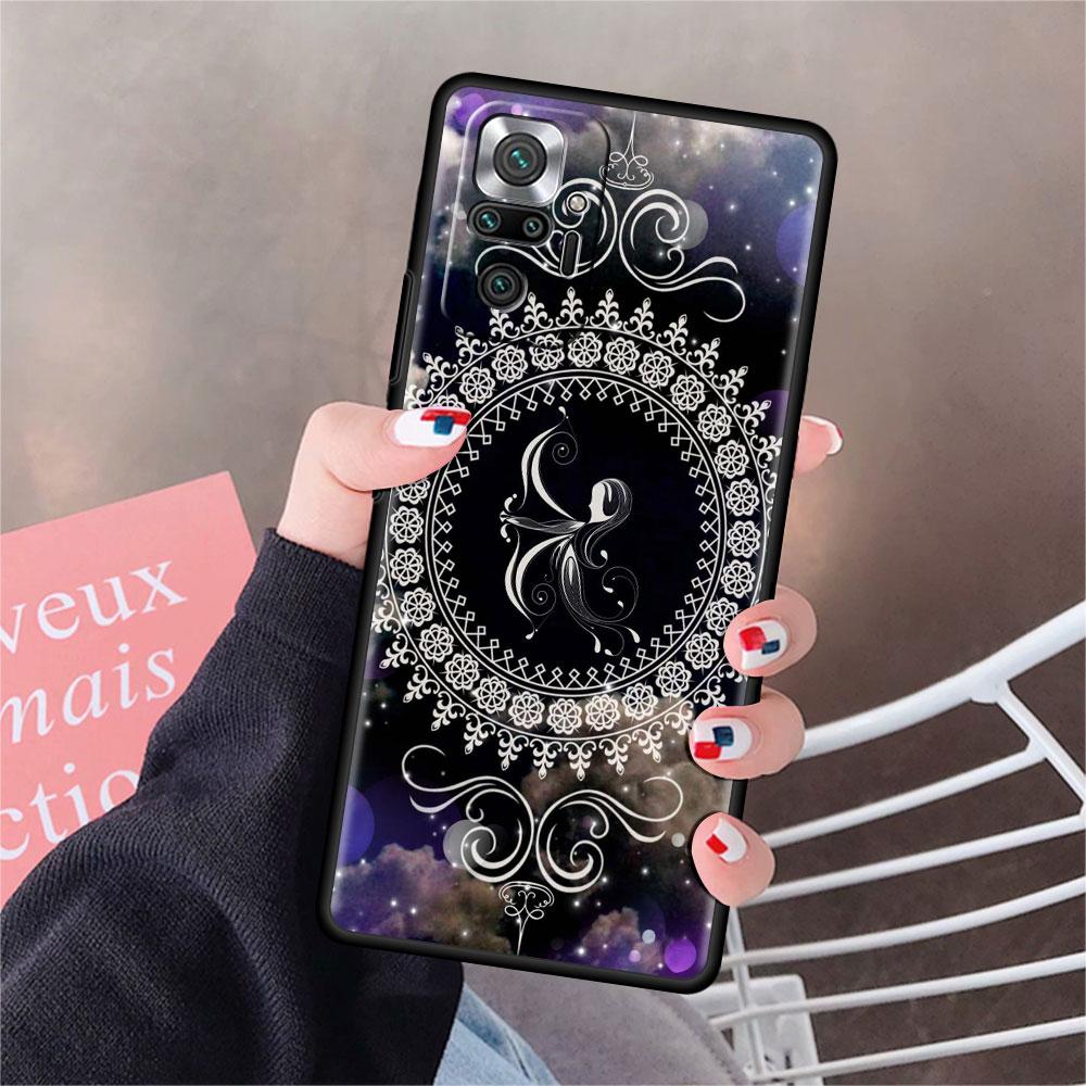 

Чехол для Xiaomi Redmi Note 10 9 11 Pro, мягкий чехол для телефона 10S 9S K40 8 9A 9C 9T 7 10C 8T, силиконовый чехол Мандала 12 созвездий Redmi K40