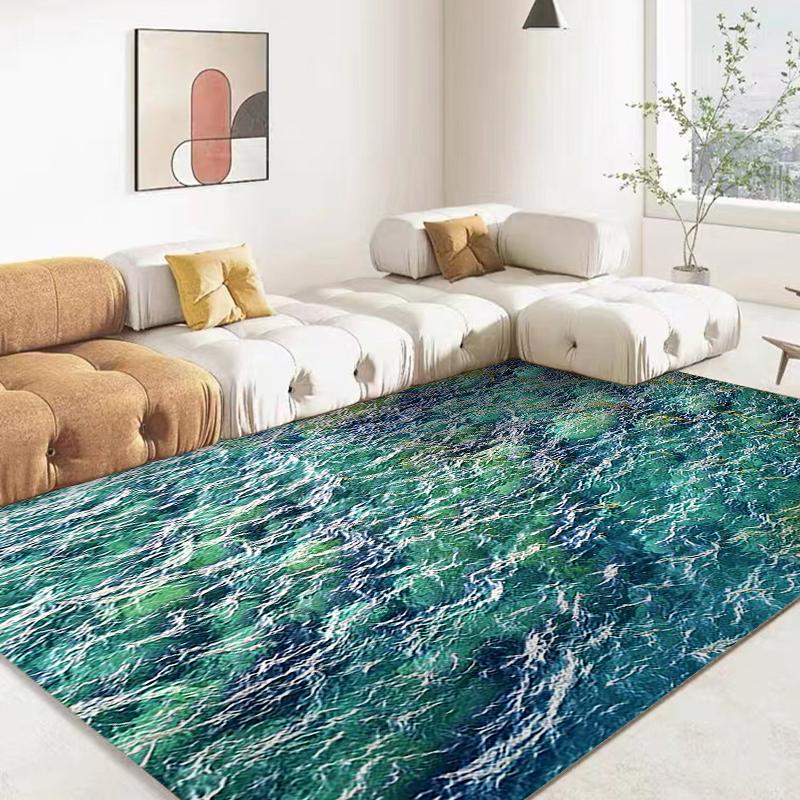 3D Ocean Sea Water Rug Sea Carpet for Living Room Rugs Home Floor Decor Living Room Child Play Mats Decoration Hotel Lounge Mat
