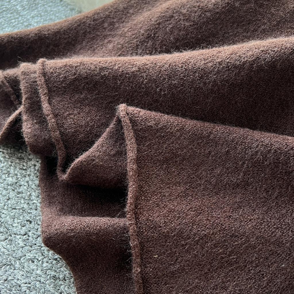 Autumn Casual Two Pieces Sets Women O-Neck Loose Knitting Top+Elastic Waist Large Swing Skirt Basic Korean Winter Sets