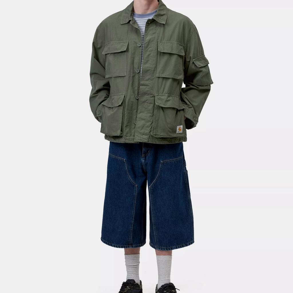 Carhartt WIP SS26 Mandelson Jacket Casual Flap Pocket Button Closure Long Sleeve Jacket Unisex Jacket I036803-11-GD