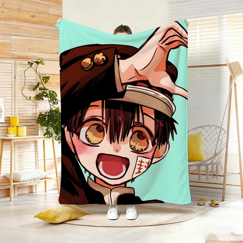 anime character H-HanakoS kunS Throw Lightweight 240g Flannel Blanket Soft Skin-friendly for Summer Cooling