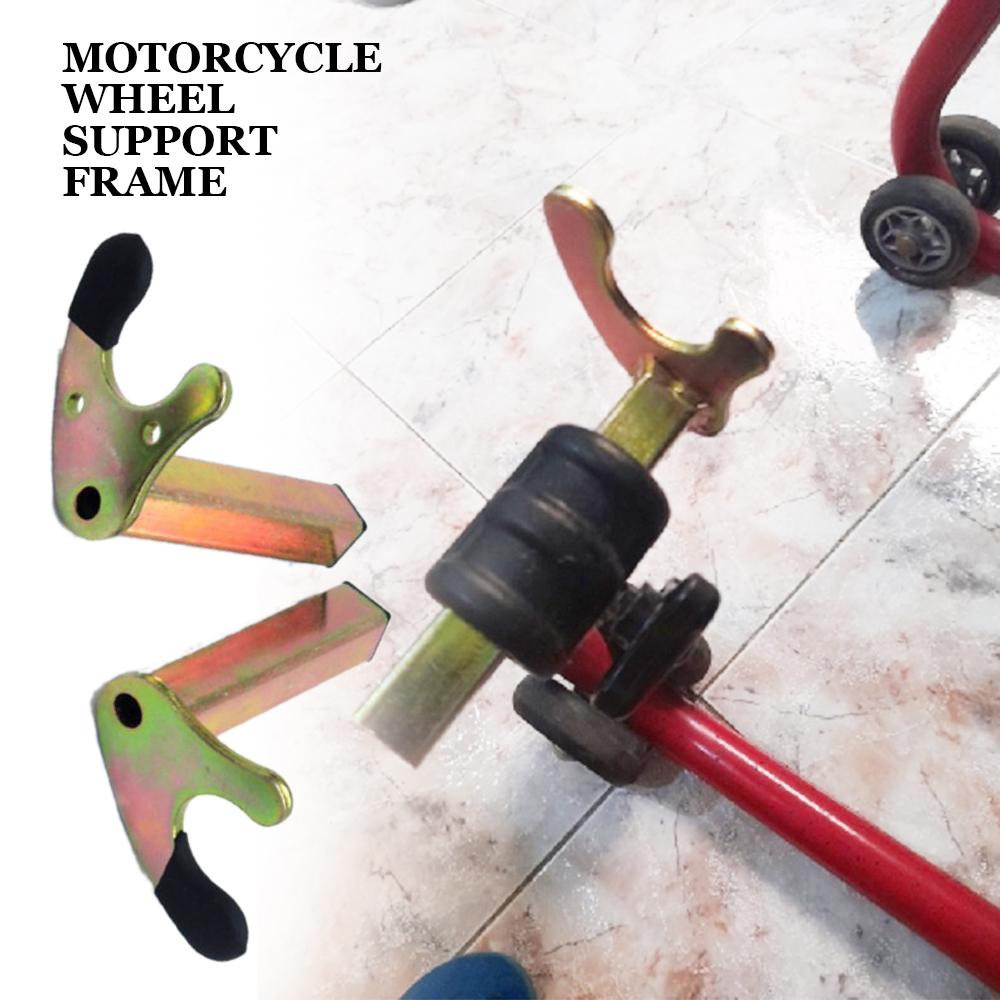 Kaufe 2 Stck Motorrad Fahrradstnder Radsttzrahmenstnder Schwingarmlift  Dreibein Haken Haken Gabel U-Stil & Gummi L zum Preis ab 28 | Joom