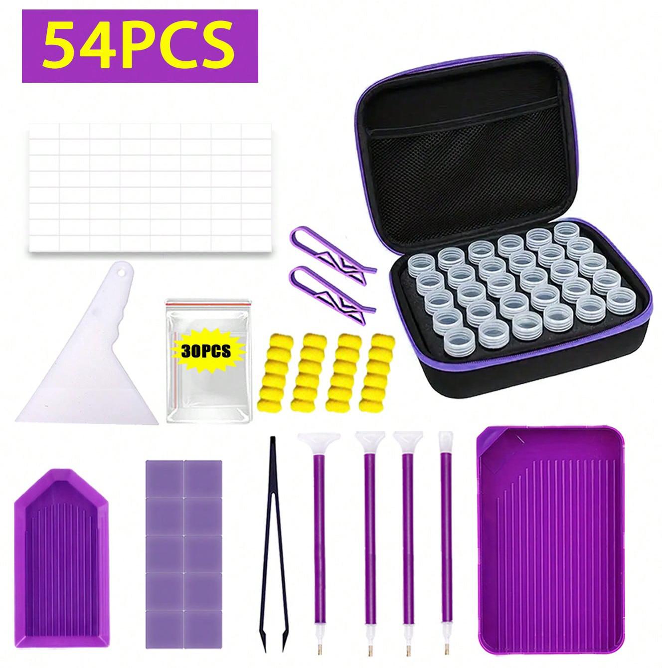 

Набор инструментов для художественной алмазной живописи, включая коробку для хранения, ручку и т. д., подходит для хранения драгоценных камней и кристаллов, для любителей бриллиантов, праздничные подарки j-365