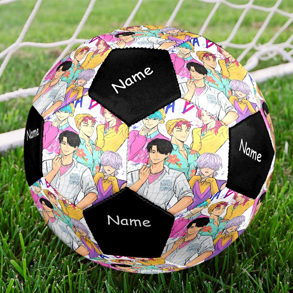 Custom Name Saja Boys Theme Size 5 Soccer Ball, Suitable for Both Indoor and Outdoor Matches, a Gift Suitable for Everyone.