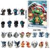 Christmas Countdown Blind Box Mini Acrylic Dragon Baby Hanging Decor For Holiday Gift Giving