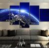 Modern Decorative Pictures On Canvas, Wall Art Painters, Outer Space, Earth, Home, Living Room Decorations, Accessories, 5 Pcs