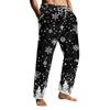 Men's Drawstring Pocket Flannel  Pants Homewear Sleep Pants
