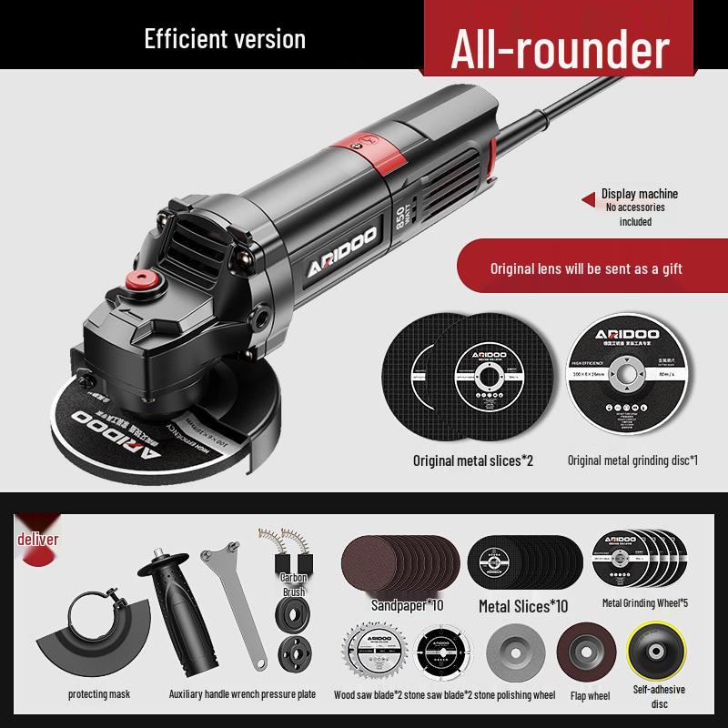 Német Multifunkcionális Sarokcsiszoló: Otthoni és ipari használatra köszörüléshez, polírozáshoz és vágáshoz.