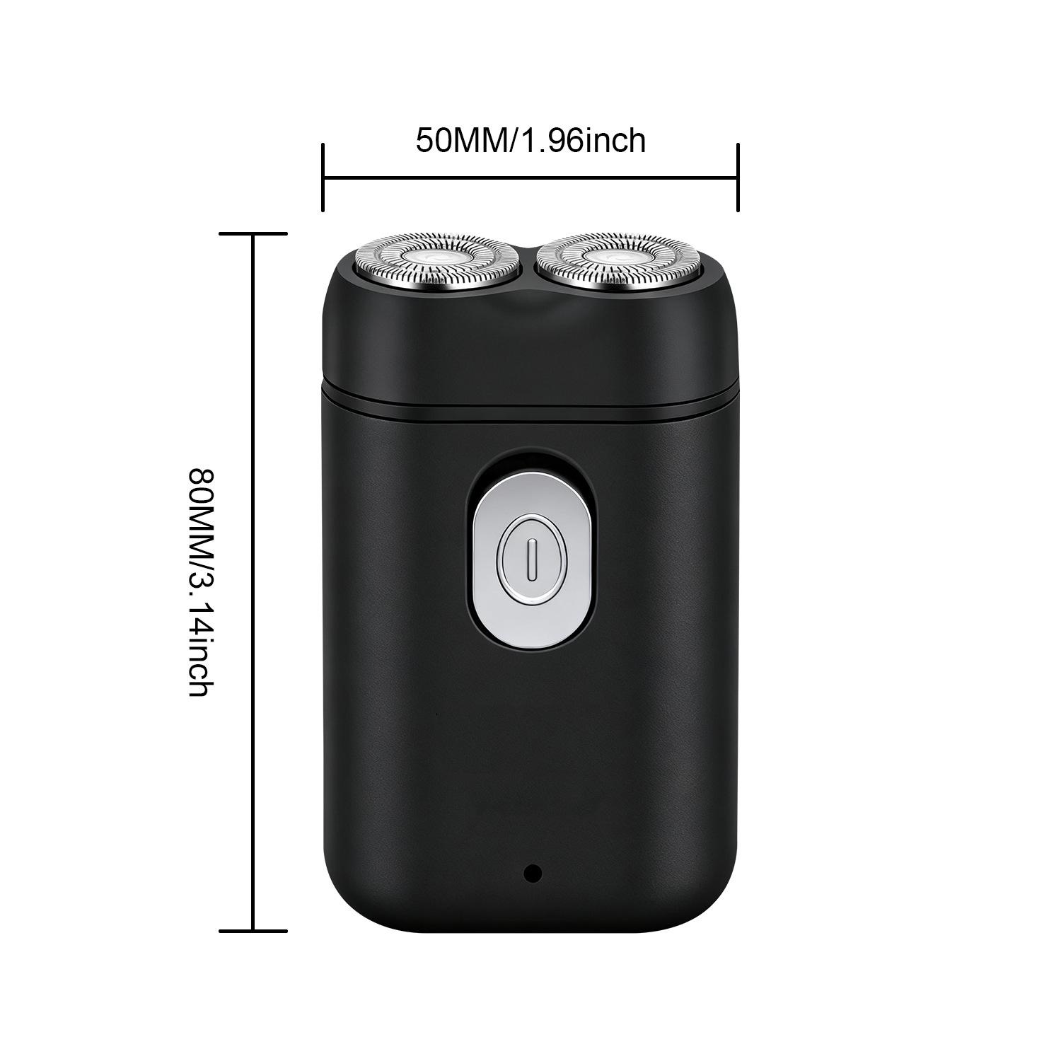 

HIENA Electric Shaver: Portable Rechargeable Razor & Whitening Beard Trimmer, Rotary Design