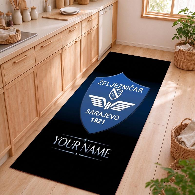 fk railway worker Customizable name kitchen floor mat easy to clean and wipe down Suitable for kitchens living rooms and entryways—a perfec
