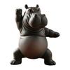 Yoga Master Hippo Figurine Handcrafted Clumsy Yoga Hippopotamus Ornament Zen Meditation Hippo Statue for Home Office Decor Yoga Lovers Gift
