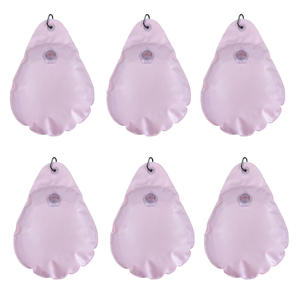 

winter swimming pool cover water bags 6pcs set for securing pool covers and providing stability against harsh weather рожевий