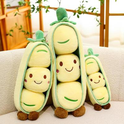 New Creative Pea Pod Plush Toy - Dutch Bean Doll Large Back Support Pillow
