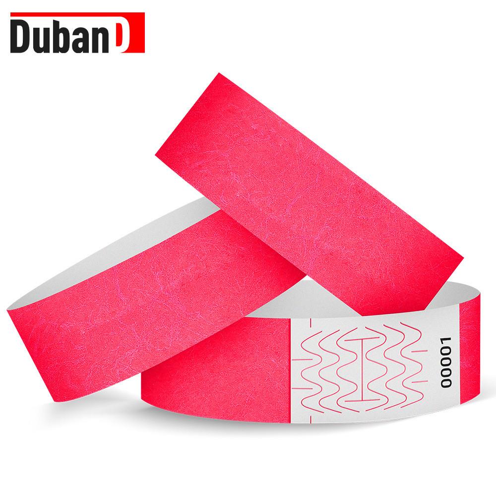Waterproof Dupont Paper Wristbands With Uv Printing For Childrens Playground And Pool Access