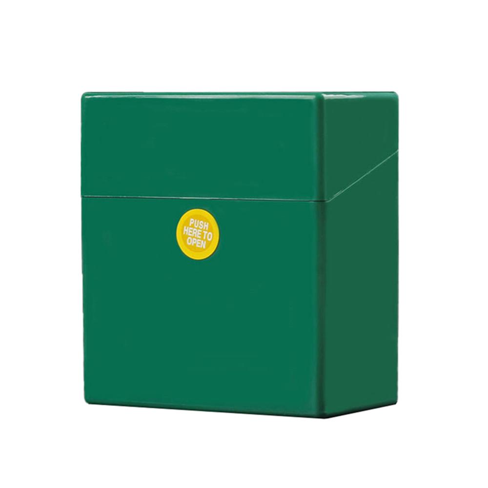 1pc Cigarette Case Pressure Proof Waterproof Hard Shell Protection Outer Button Cigarette Case Convenient Cigarette Case