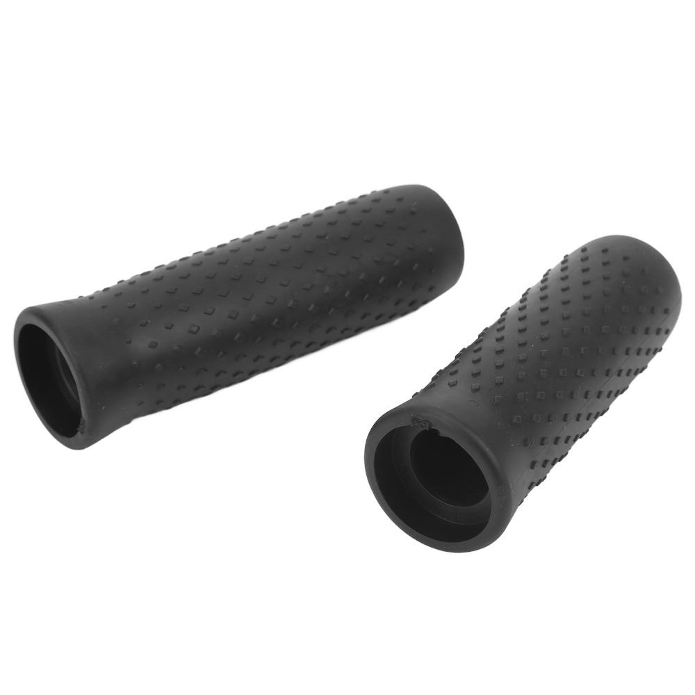 1 Pair Silicone Electric Scooter Handlebar Grips Anti Slip Black Electric Scooter Handle Grips for Ninebot MAX G30