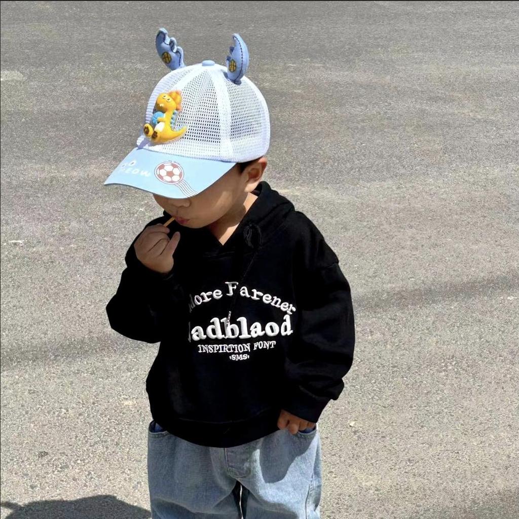 2026 Summer Toddler Mesh Baseball Cap Cute Bear Lightweight Sun Hat for Kids 1-5 Years