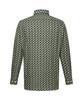DAKS SHIRTS Cotton Blend Print Shirt Regular Fit Green_Dma1Shcl131E1