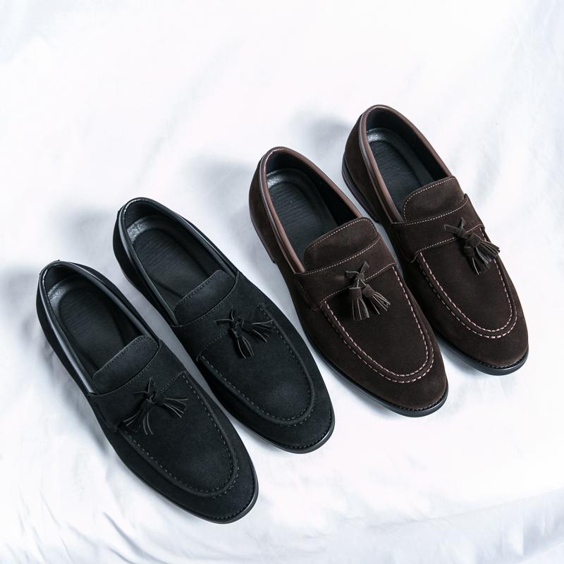 Fashion Suede Leather Man Loafers Luxury 2024 Casual Shoes For Men Boat Shoes Handmade Men Slipon Driving Walking Shoes Male Moccasins