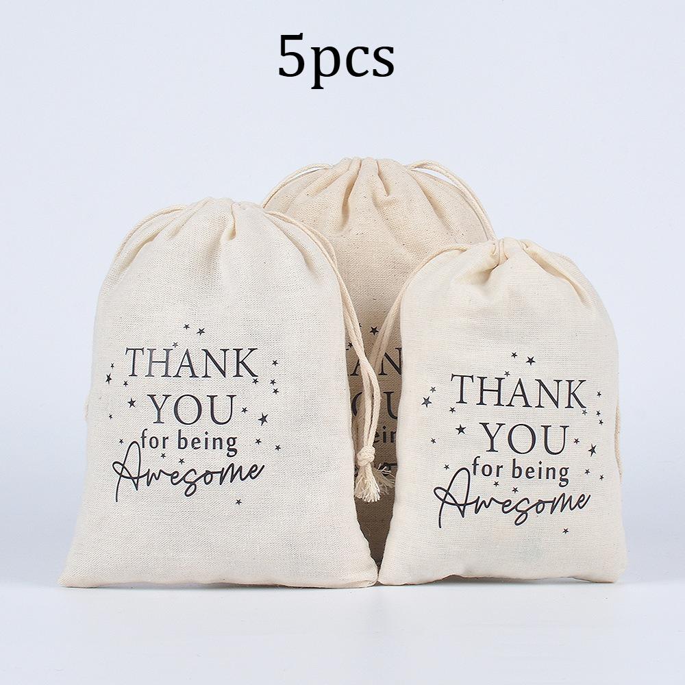 3/5pcs Inspirational Drawstring Gift Bags - Motivational Appreciation Pouches with Uplifting Quotes for Employee Recognition