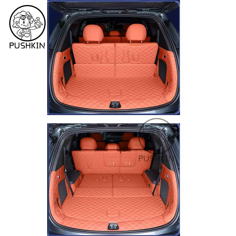 For BYD Sealion 8 ATTO 8 TANG L 2025 2026 PU Leather Car Boot Mat Rear Trunk cushion Mat Cargo Liner Tray Protect