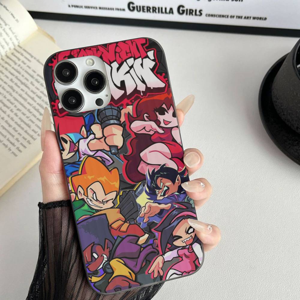 Music Game Friday Night Funkin Phone Case For IPhone 17 16 15 11 12 13 14 Pro Max Soft Corrugated Silicone Cover Case
