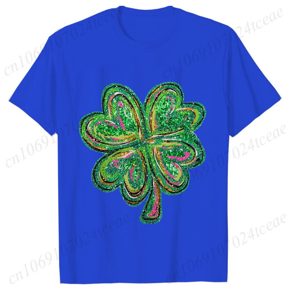 Day Shamrock Women T-Shirts Fashion Lucky Graphic Y2k Tops Hip Hop Streetwear Casual Harajuku Female Clothing