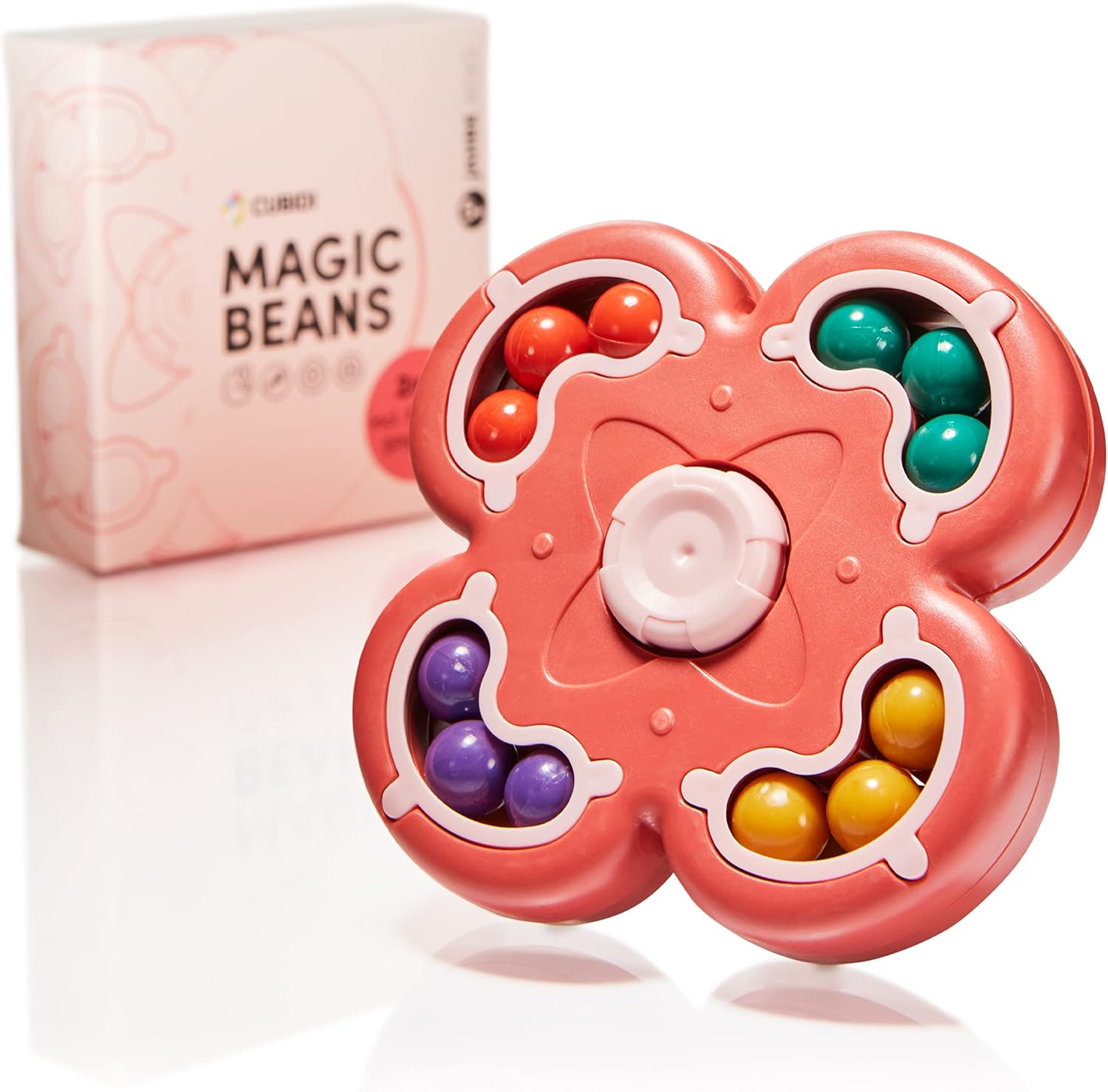 

CUBIDI® Оригинальный Волшебный Боб - Цветок, Розовый, Увлекательная игра-головоломка для детей и взрослых, Игра на ловкость для девочек и мальчиков от 6 лет Flower розовый