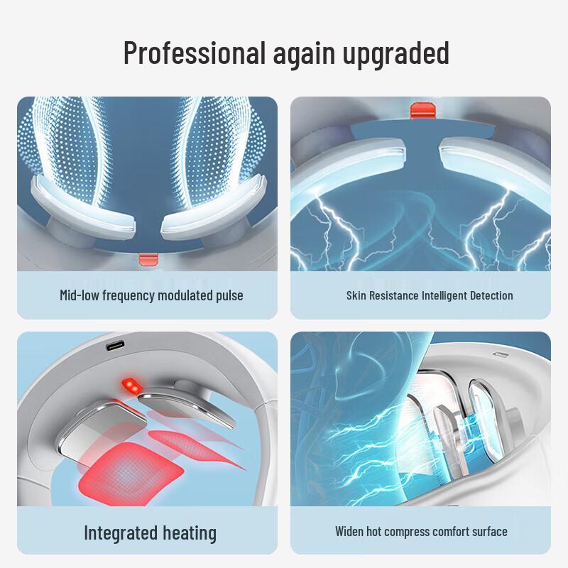 Pangao P7 Low-Medium Frequency Neck Massager with Heat Therapy