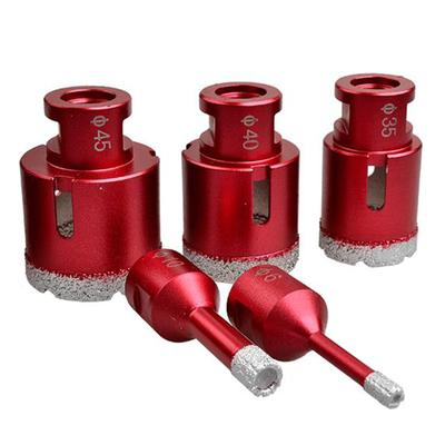 M14 6-28mm Open Granite Brazed Hole Marble Vacuum Diamond Drill Bit