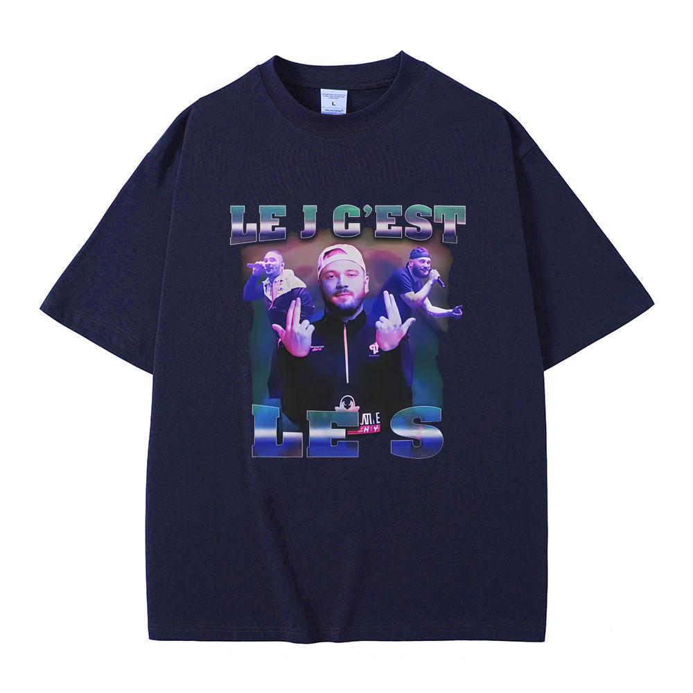 French Rapper JUL Graphic Tshirt Men Women Hip Hop Fashion Tshirts Male Casual Oversized Short Sleeve T Shirts Tops Streetwear