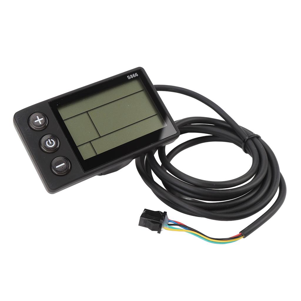 Cycling Display Meter SM 5 Pin Plug Water Resistant S866 LCD Display Panel with Backlit for