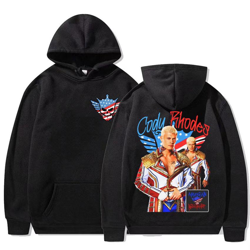 

American Nightmare Cody Rhodes Logo Graphic Hoodie Men Women Casual Long Sleeve Sweatshirt Fashion Classic Oversized Hoodies Y2k M