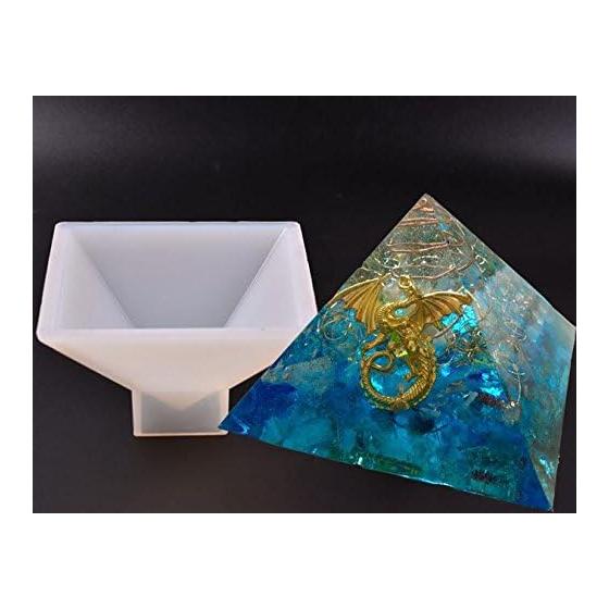 [Ever garden] Pyramid golden ratio 95 x 95 x 60 mm orgonite resin silicone mold necklace accessory parts creation UV resin epoxy resin resin clay