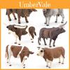 Farm Animal Pvc Model Set With Cattle Figures For Collectors And Home Decor