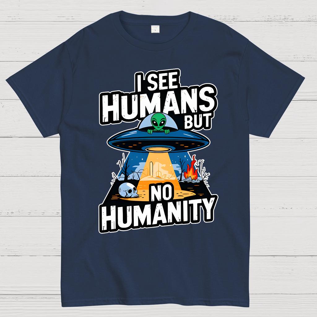 I See Humans But No Humanity Cotton Summer Casual Cool Loose T-Shirt