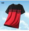 Men's Plus Size Ice Silk Color Block Round Neck T-Shirt - Cool Summer Sports Top