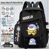 Fatty Shark Backpack: Lightweight, Cute, Large Capacity Schoolbag for Grades 3-6 Boys & Girls