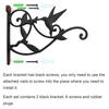 MrMrKura Plant Bracket Iron Bracket Hanging Bird Cast Iron Planter Potted Plant Garden Stylish Hanging for Hanging Wall Use Hanger, Hook, Design,