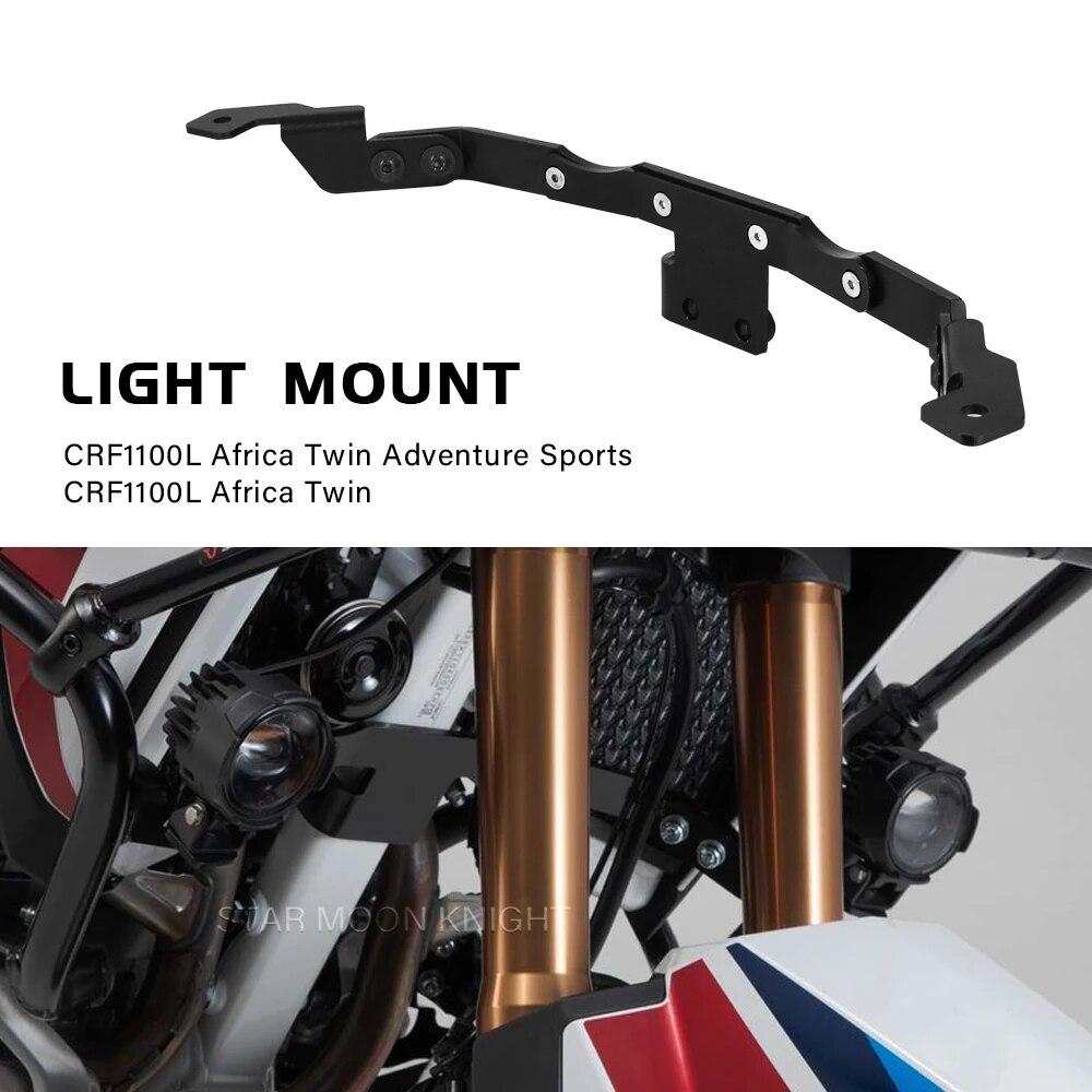 

Для Honda CRF1100L CRF 1100 L Twin Adventure Sports Противотуманные фары Дополнительный кронштейн Крепления для прожектора Держатель точечного светильника