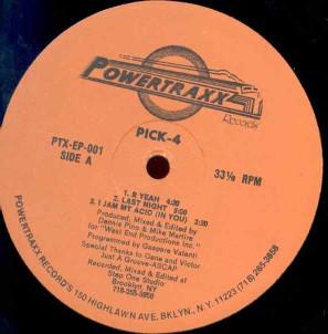 

12inch Record PICK4 R Yeah PTXEP001 Powertraxx Reco 1990 US Dance Electronica Used