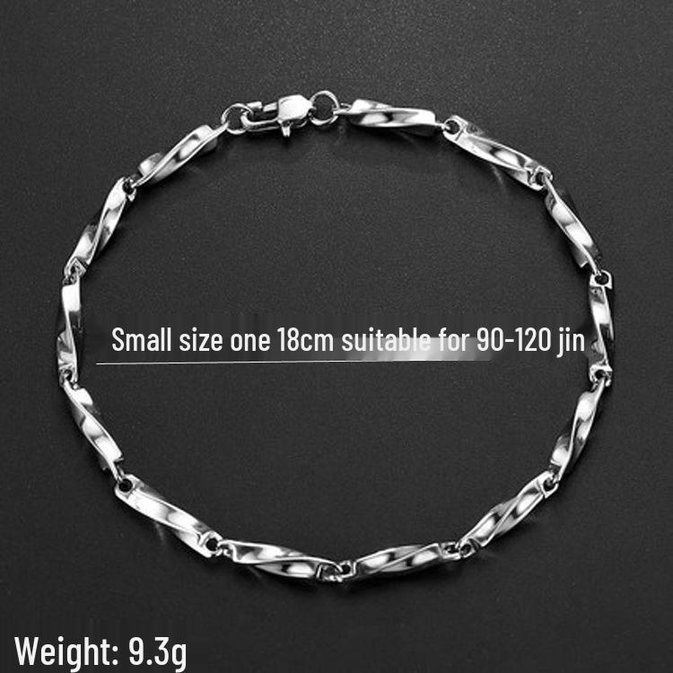 Mobius Titanium Steel Bracelet: Colorfast, Versatile, and Stylish Hand Jewelry for Men and Women