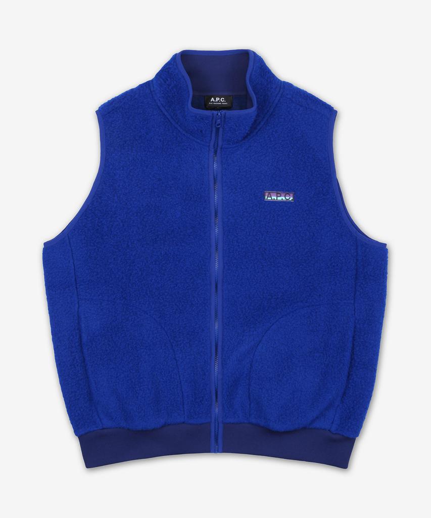 A.P.C. Sequoia Fleece Vest - Blue / Psakam02983Iaa