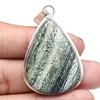 Pendant Zebra Jasper Gemstone Handmade Gift For Her Silver Jewelry 2.25"