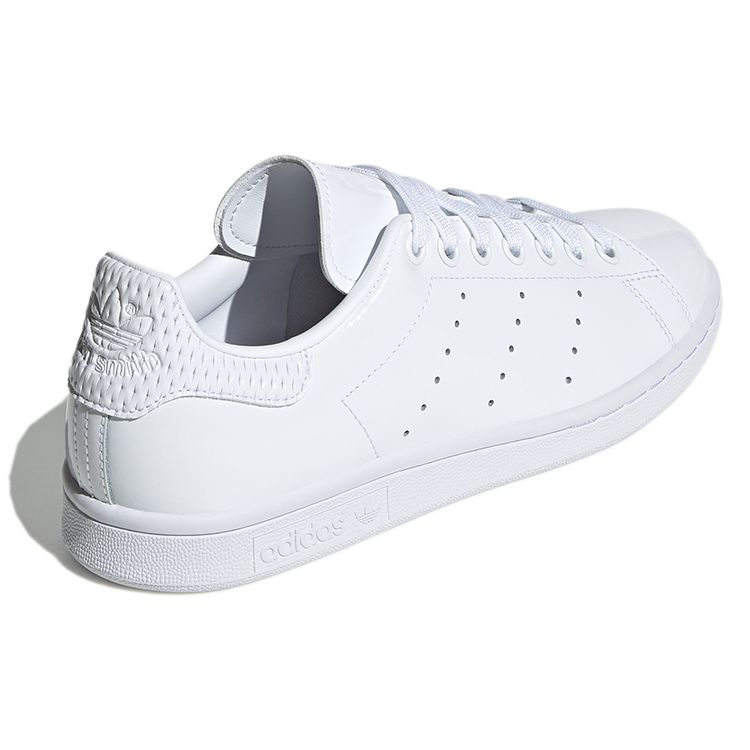 Adidas Originals Stan Smith Synthetic Leather Patent Low-Top Sneakers Women sneakers White EE4760