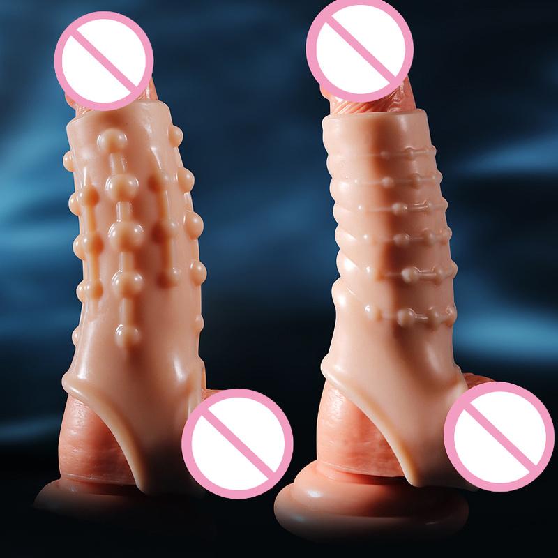 Penisový kroužek Návlek na penis Zvětšení penisu Granule Klitoris Bod G Stimuluje zpoždění ejakulace Anální zátka Sexuální hračky Pro muže Sex Obchod