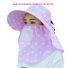 Anti-UV Bucket Hat Face Neck Protection Women's Ponytail Hat New Beach Cap  Outdoor Sports