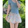Women's Summer Shorts Petite High Waist Loose Casual Ice Silk Wide Leg Pants