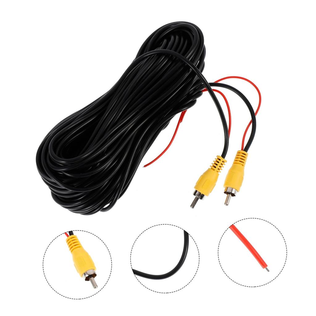 VORCOOL 1Pc Video Extension Line Auto Audio Extension Cord Extension Cord for Car Video