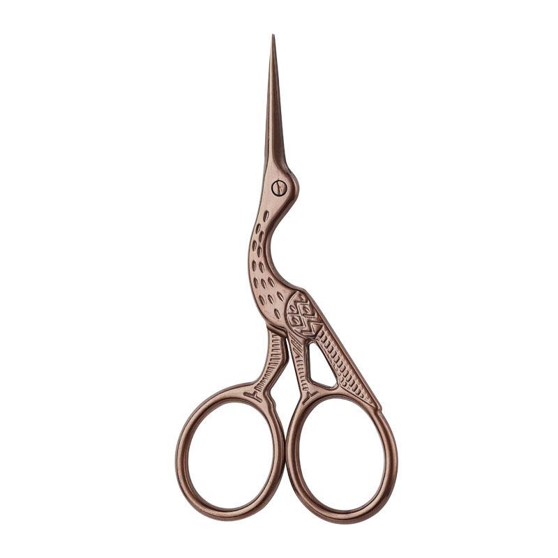 Facial Hair Scissors Rounded Professional Stainless Steel Mustache Nose Hair Beard Eyebrows Eyelashes Trimming Clippers